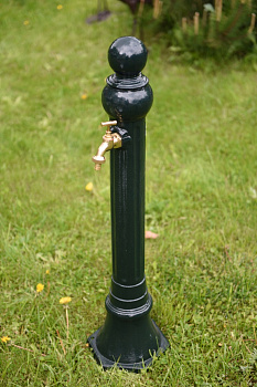 Алюминиевая садовая колонка для воды зеленая GLQ 488