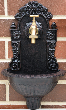 Садовая колонка для воды из литейного чугуна коричневая GLQ 1088