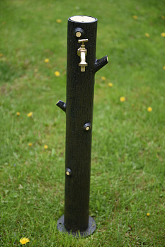 Алюминиевая садовая колонка для воды коричневая GLQ 1288